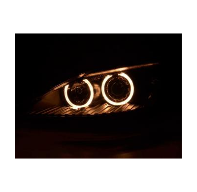 Faros Delanteros Angel Eyes Set  Ford Focus  01-02 Negro Fk Automotive