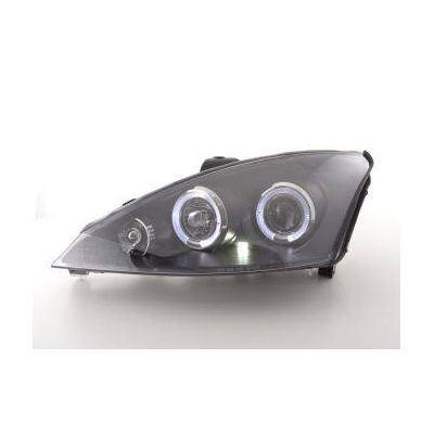 Faros Delanteros Set Angel Eyes Ford Focus  98-01 Negro Fk Automotive
