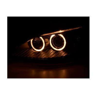 Faros Delanteros Angel Eyes Set  Ford Focus  98-01 Negro Fk Automotive