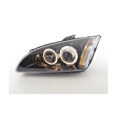Faros Delanteros Angel Eyes Set  Ford Focus  05- Negro Fk Automotive
