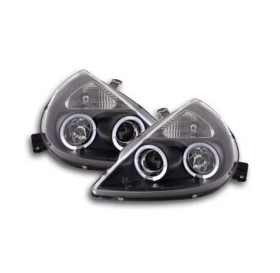 Faros Delanteros Set Angel Eyes Ford Ka Modelo Rbt  97- Negro Fk Automotive