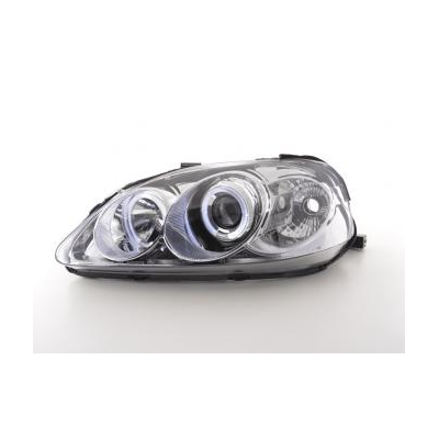 Faros Delanteros Set Angel Eyes Honda Civic Coupe/Civic 2/3/4-Ptas.  99-00 Cromado Fk Automotive