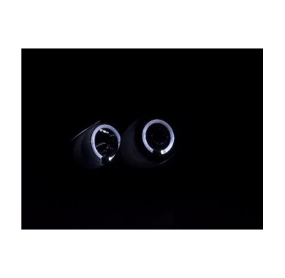 Faros Delanteros Set Angel Eyes Honda Civic Coupe/Civic 4-Ptas.  99-00 Negro Fk Automotive