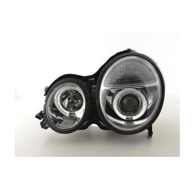 Faros Delanteros Set Angel Eyes Mercedes Clase E Modelo W210  97-01 Cromado Fk Automotive