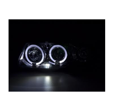 Faros Delanteros Set Angel Eyes Opel Astra Modelo F  95-97 Cromado Fk Automotive