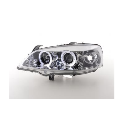 Faros Delanteros Set Angel Eyes Opel Astra Modelo G  98-03 Cromado Fk Automotive