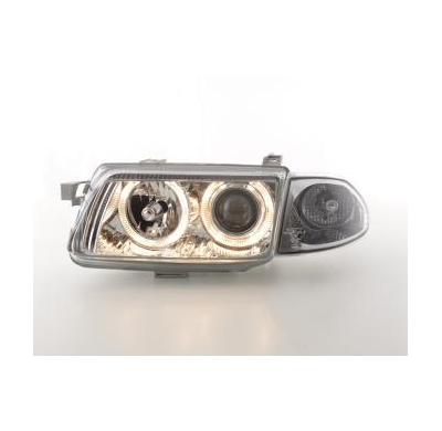 Faros Delanteros Angel Eyes Set  Opel Astra Modelo F  91-97 Cromado Fk Automotive
