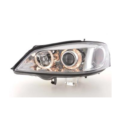 Faros Delanteros Angel Eyes Set  Opel Astra Modelo G  98-03 Cromado Fk Automotive