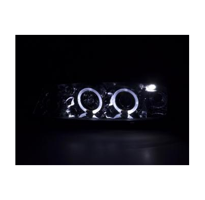Faros Delanteros Set Angel Eyes Opel Calibra  90-98 Cromado Fk Automotive