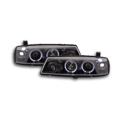 Faros Delanteros Set Angel Eyes Opel Calibra  90-98 Negro Fk Automotive