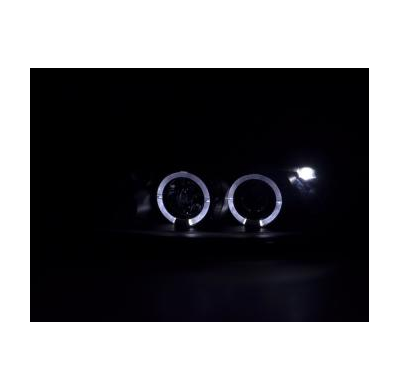 Faros Delanteros Set Angel Eyes Opel Calibra  90-98 Negro Fk Automotive