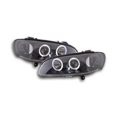 Faros Delanteros Set Angel Eyes Opel Omega Modelo B  94-99 Negro Fk Automotive