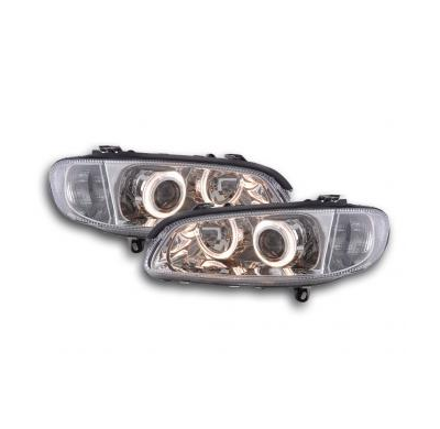 Faros Delanteros Angel Eyes Set  Opel Omega Modelo B  94-99 Cromado Fk Automotive