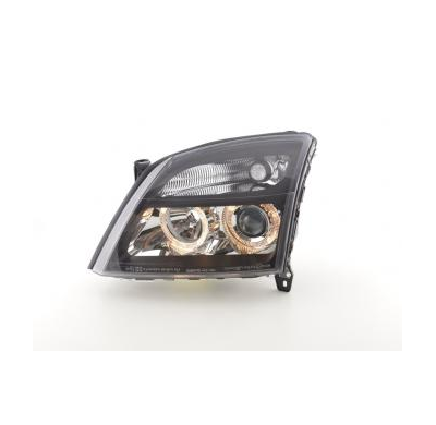 Faros Delanteros Angel Eyes Set  Opel Vectra Modelo C  02-04 Negro Fk Automotive