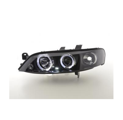 Faros Delanteros Set Angel Eyes Opel Vectra Modelo B  96-99 Negro Fk Automotive