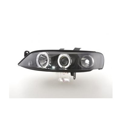 Faros Delanteros Set Angel Eyes Opel Vectra Modelo B Bj: 99-02 Negro Fk Automotive