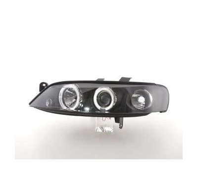 Faros Delanteros Set Angel Eyes Opel Vectra Modelo B Bj: 99-02 Negro Fk Automotive