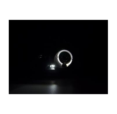Faros Delanteros Set Angel Eyes Peugeot 306  93-96 Negro Fk Automotive