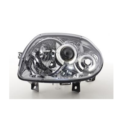 Faros Delanteros Set Angel Eyes Renault Clio Modelo B  98-01 Cromado Fk Automotive