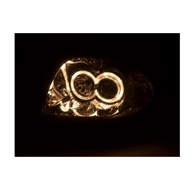 Faros Delanteros Set Angel Eyes Renault Clio Modelo B  98-01 Cromado Fk Automotive