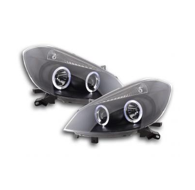 Faros Delanteros Set Angel Eyes Renault Clio Modelo R  05- Negro Fk Automotive