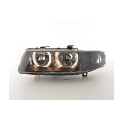 Faros Delanteros Angel Eyes Set  Seat Leon/Toledo Modelo 1m  99-05 Negro Fk Automotive