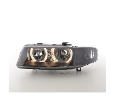 Faros Delanteros Angel Eyes Set  Seat Leon/Toledo Modelo 1m  99-05 Negro Fk Automotive
