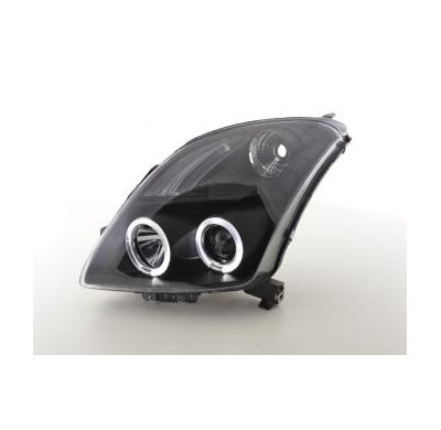Faros Delanteros Set Angel Eyes Suzuki Swift Modelo Mz  05- Negro Fk Automotive