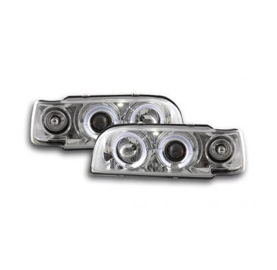 Faros Delanteros Set Angel Eyes Volvo 850  92-97 Cromado Fk Automotive