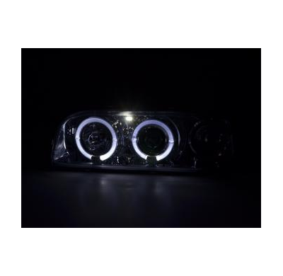 Faros Delanteros Set Angel Eyes Volvo 850  92-97 Cromado Fk Automotive