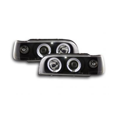 Faros Delanteros Set Angel Eyes Volvo 850  92-97 Negro Fk Automotive