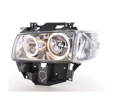 Faros Delanteros Angel Eyes Set  Vw Bus Modelo T4  97-02 Cromado Fk Automotive