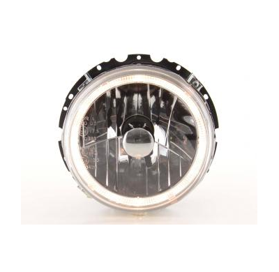 Faros Delanteros Angel Eyes Set  Vw Golf 1 Modelo 17  74-83 Cromado Fk Automotive