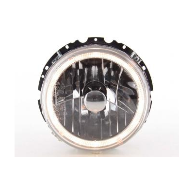 Faros Delanteros Angel Eyes Set  Vw Golf 1 Modelo 17  74-83 Cromado Fk Automotive
