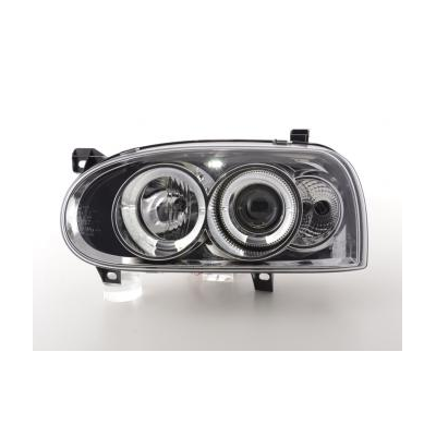 Faros Delanteros Set Angel Eyes Vw Golf 3 Modelo 1hxo 1 Exo  91-97 Cromado Fk Automotive