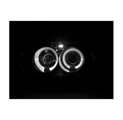 Faros Delanteros Set Angel Eyes Vw Golf 3 Modelo 1hxo 1 Exo  91-97 Cromado Fk Automotive