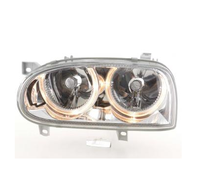 Faros Angel Eyes Para Vw Golf 3 (Tipo 1hxo, 1 Exo) 91-97 Cromado Fk Automotive