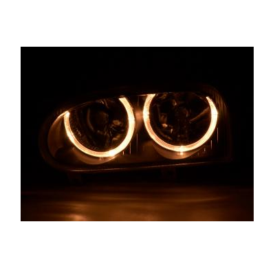 Faros Angel Eyes Para Vw Golf 3 (Tipo 1hxo, 1 Exo) 91-97 Negro Fk Automotive
