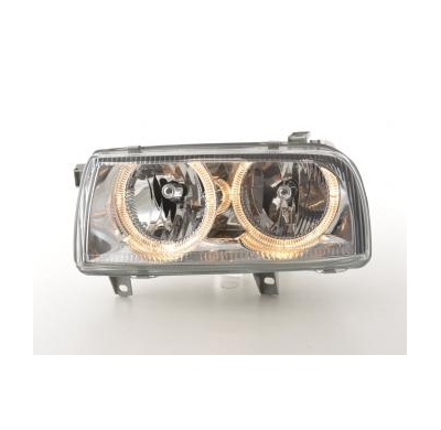 Faros Delanteros Angel Eyes Set  Vw Vento Modelo 1hxo,1h  92-98 Cromado Fk Automotive