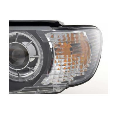 Faros Delanteros Xenon Angel Eyes Set Bmw X5 E53, Negro Fk Automotive