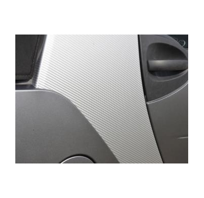 Lamina Carbono 3d Selbstklebend, Plata, 1 Rolle = 1,52m X 15m