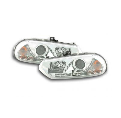 Faros Delanteros Luz Diurna Set Alfa Romeo 156 Modelo 932  98-02 Cromado Fk Automotive