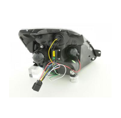 Faros Delanteros Luz Diurna Set Ford Fiesta Modelo Mk6  03-07 Negro Fk Automotive