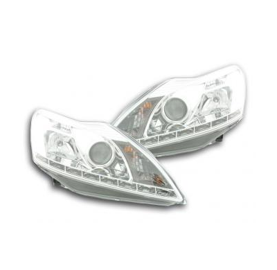 Faros delanteros Luz Diurna Set Ford Focus 3/5-ptas.  08- cromado Fk automotive