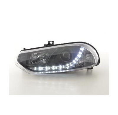 Faros Delanteros Luz Diurna Set Alfa Romeo 156 Modelo 932  98-02 Negro Fk Automotive