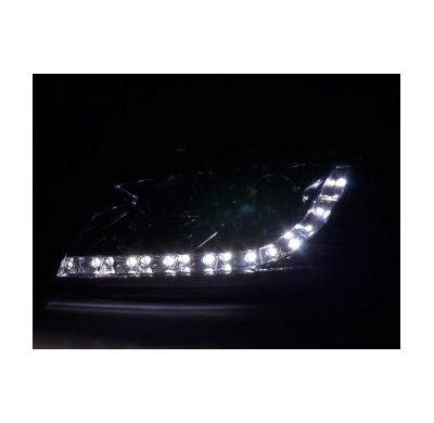 Faros Delanteros Luz Diurna Set Audi A3 Modelo 8p  03-07 Cromado Fk Automotive