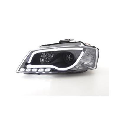 Faros Luz Diurna Con R87 Audi A3 8p Bj. 08-12 Negro Fk Automotive