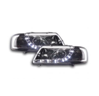 Faros Delanteros Luz Diurna Set Audi A3 Modelo 8l  96-00 Cromado Fk Automotive