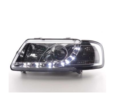 Faros Delanteros Luz Diurna Set Audi A3 Modelo 8l  96-00 Cromado Fk Automotive