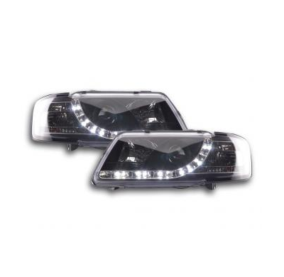 Faros Delanteros Luz Diurna Set Audi A3 Modelo 8l  96-00 Negro Fk Automotive